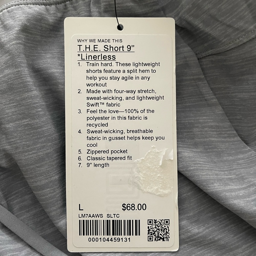 T.H.E. Short linerless 9”